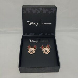 BNWT Disney x Baublebar Halloween Mickey Mouse Devil Stud Earrings